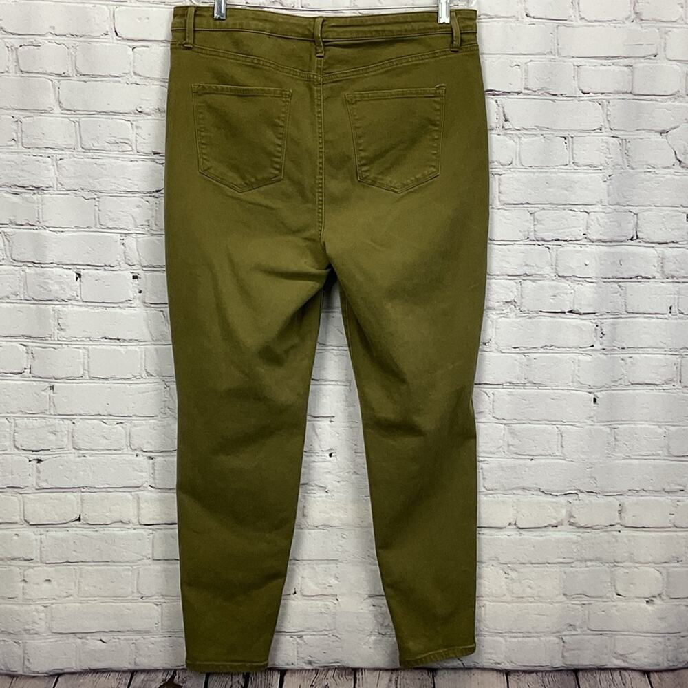 Talbots Flawless High-Rise Jegging Ankle Women's Size 14 Olive Green Skinny - Picture 4 of 9